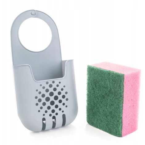 KADAX Organisateur de Cuisine Porte-Évier Éponge avec Boîte à Outils Éponge Gris (1/5)