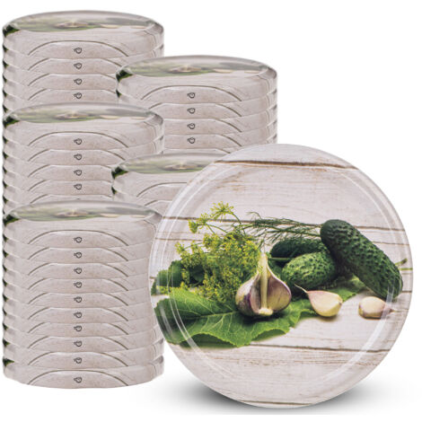 24 Pots à Confiture En Verre 425 Ml Avec Couvercles - Pour Confitures, Miel, Conserves Et Rangement