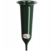 KADAX Vase Fiole Pour Cimetière 30cm Fleurs Artificielles Pique Vert