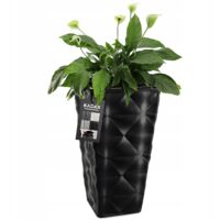 KADAX Pot de Fleurs Pot de Fleur avec Insert Jardin Noir 75cm