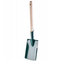 KADAX Pelle à herbe en métal avec manche en bois pour jardin, voyage, patte d'herbe robuste vert