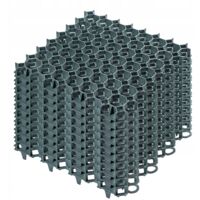 Kadax – Dalles stabilisatrices en plastique 50 cm – Lot de 10 – Résistantes aux intempéries – Pour stabilisation de gravier et engazonnement