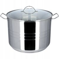 KADAX Marmite Acier avec Couvercle Induction 30cm 16 L