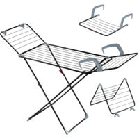 KADAX Sèche-linge 3 en 1, sur pied, stable, 168 cm, sèche-linge de balcon, pour le linge