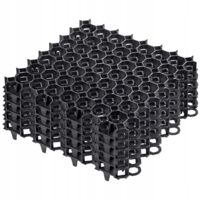 Kadax – Dalles stabilisatrices en plastique 50x50cm – Grilles de gazon pour stabilisation et durcissement du sol – Lot de 4 – Résistantes aux intempéries