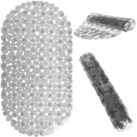 Tapis de douche de salle de bain antidérapant pour baignoire et receveur de douche 67Cm