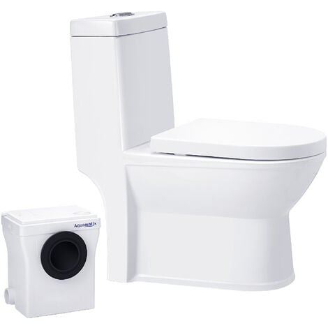 Aqumatix Elegancio 2 Hebeanlage mit Toilette 400W Haushalt