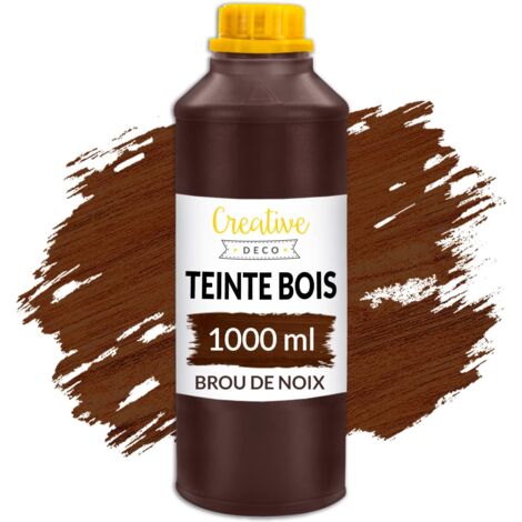 Teinte et Protection Bois à Séchage Rapide Brou de Noix 1L