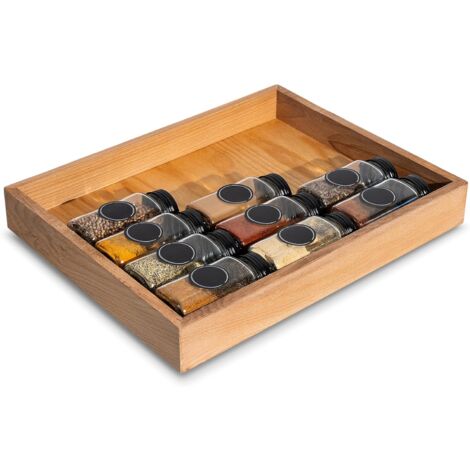 Rangement à Épices en Bois pour Cuisine 36 x 28 x 5cm (1/5)