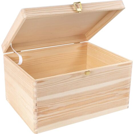 Boîte de Rangement avec Fermoir Naturel - 40 x 30 x 24 cm