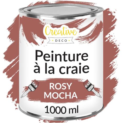 Peinture à la Craie Mocha Rosé 1L Mat et Lavable pour Meuble Bois