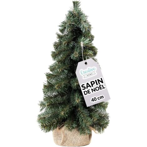 Mini Sapin de Noël Artificiel Décoration - Vert 40 cm