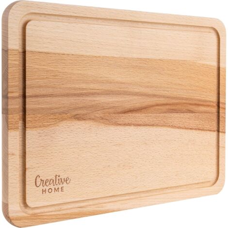 Planche à Découper Bois Hêtre 30,5x22,5 cm Avec Rainure