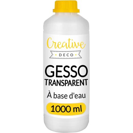 Apprêt Gesso Sous-couche Bois Papier Verre Transparent 1L (1/5)