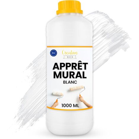 Apprêt Mural Blanc 1L Pour Murs et Plafonds Séchage Rapide (1/5)