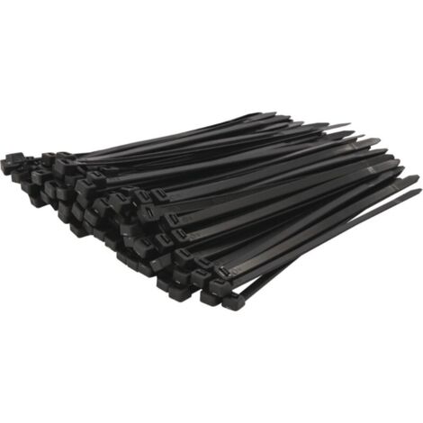 100 Nylon-Kabelbinder Selbstsichernd – 9 Cm, Schwarz, Für Auto & Haushalt