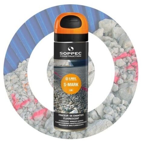 Spraydose - Baustellenmarkierer SOPPEC fluo orange s mark 3-6 Monate - 141916