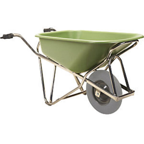 ALUMINIUM-SCHUBKARRE GRÜN 90L MATADOR PROFIMAX - PANNENSICHERES RAD - 18445