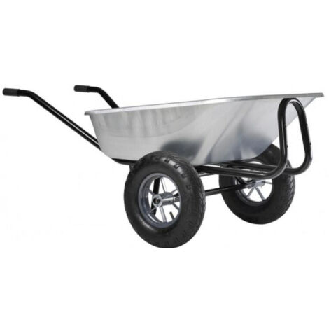 Schubkarre Haemmerlin expert twin 150L verzinkt luftbereifte Räder - 306015201