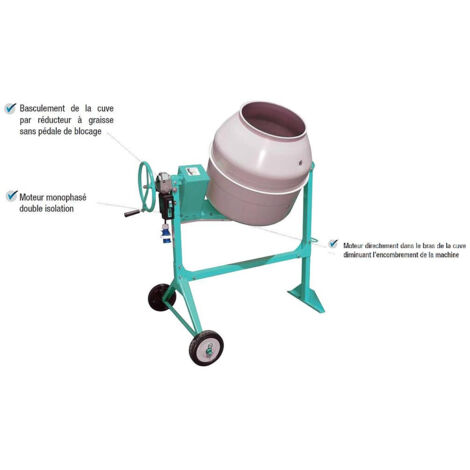 Betonmischer syntesi IMER S160 elektrisch Stahltank 160 Liter Mischen 1 Sack 25kg 01015620