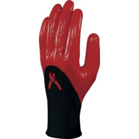 Polyester-Strickhandschuh - Nitril-Beschichtung Handfläche Finger und mittlerer Handrücken DELTA PLUS - D020DPVE715RO0 T10 T10