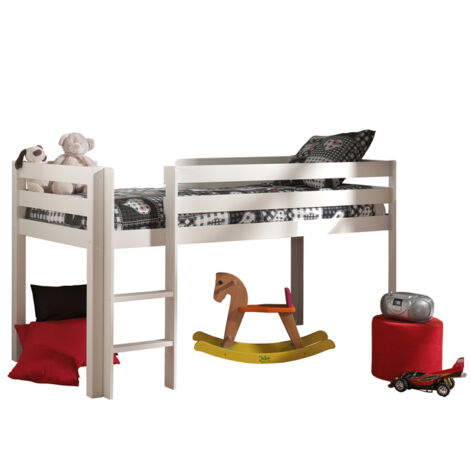 Poltrona letto Tira e Molla in tessuto bianco, Biesse