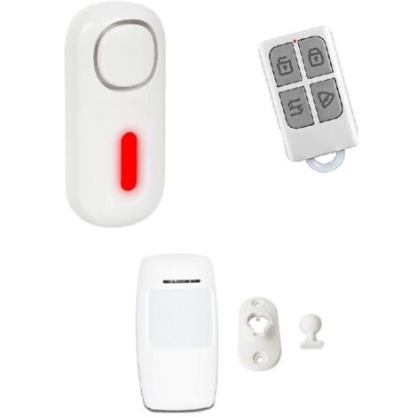 KIT BASIC A- Alarme sans fil puissante prêt à poser - 1 sirène déportée 120db - idéal appartement garage cave