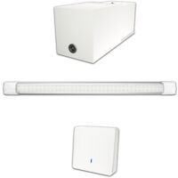 Kit éclairage sans fil garage box cave sous sol - 1 réglette led - 1 Batterie - 1 interrupteur radio - Gamme ACCESS 1100 lumens