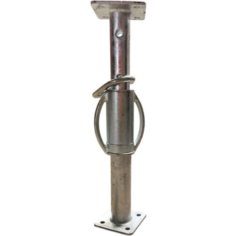 Etai gros oeuvre galvanisé 0,55 à 0,80 m – Fût Ø 57 mm, épaisseur 2,5 mm – Coulisse Ø 48,3 mm, épaisseur 2,9 mm – Poids 5,80 kg