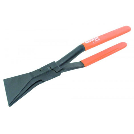 Edma – Pince de serrage droite 60 mm – Poignées isolantes – Pour pli de 64 mm – Spéciale zingueur pour espaces confinés