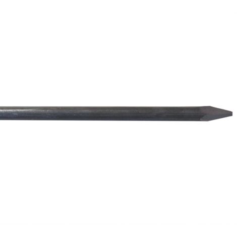 Piquet de terre en acier 1 m – Ø 16 mm – Pour balisage de chantiers – Résistant aux chocs et à la corrosion