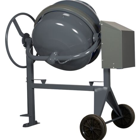 Bétonnière électrique 160 litres – Moteur 700W – Cuve acier mécano soudée – Malaxage efficace pour chantiers humides