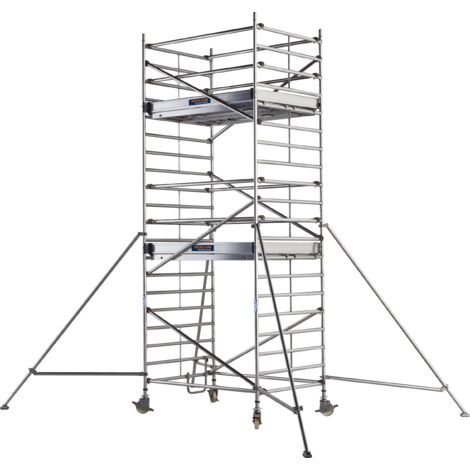 Echafaudage roulant aluminium NEOLIUM 400 Line - Hauteur 6,00 m Tubesca Comabi (1/2)