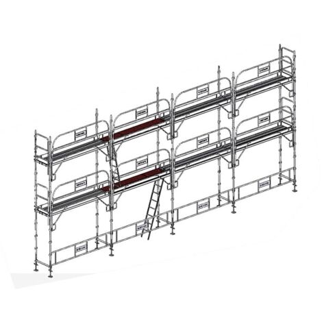 Lot échafaudage de façade Ø 45 mm - 78 m2 (1/2)