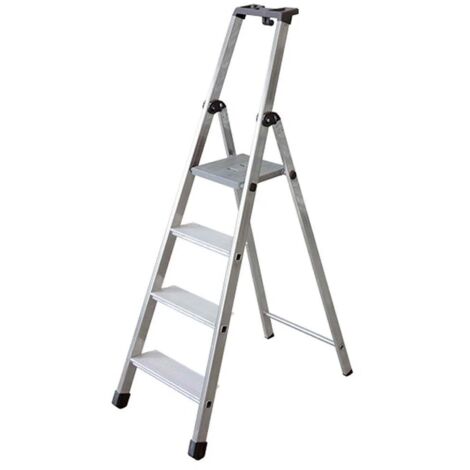 Escabeau aluminium Maxi Pro 4 marches - Outifrance (1/5)