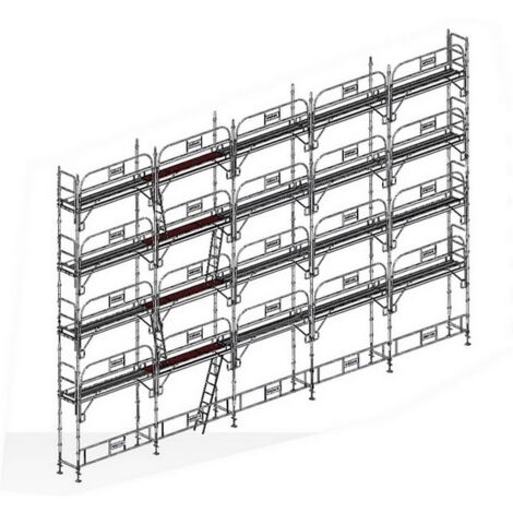 Lot échafaudage de façade Ø 45 mm - 160 m2 (1/2)