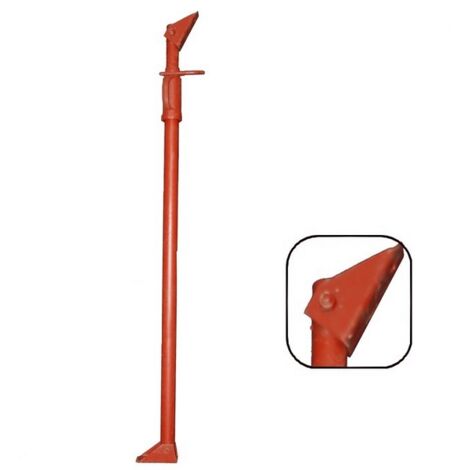 Etai tirant poussant peint 2.20 à 3.80 m – Charge maximale 13.90 kg – Pour chantiers humides – Lot de 2 unités