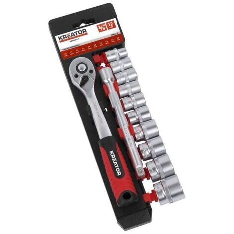 Cliquet 3/8" + douilles - Kreator
