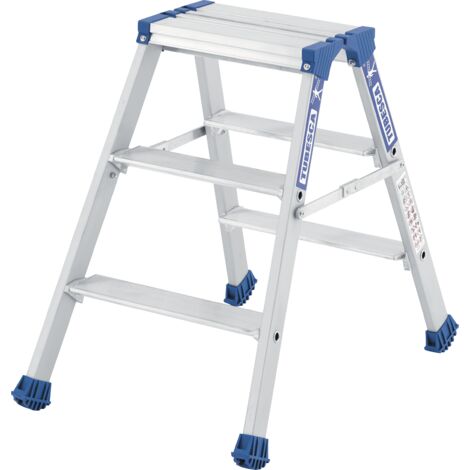 Lot de 2 marchepieds PLATINIUM double de chantier 3 marches Tubesca Comabi
