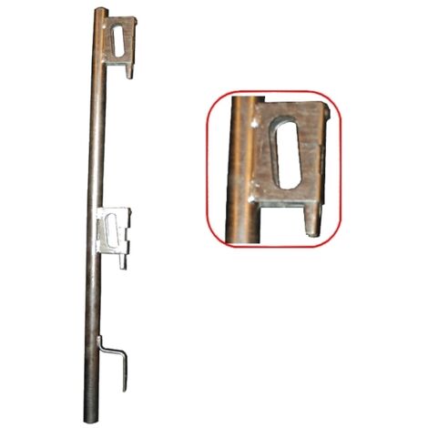 Potelet à bloqueur galvanisé pour garde-corps 2 positions - Ø 40 mm