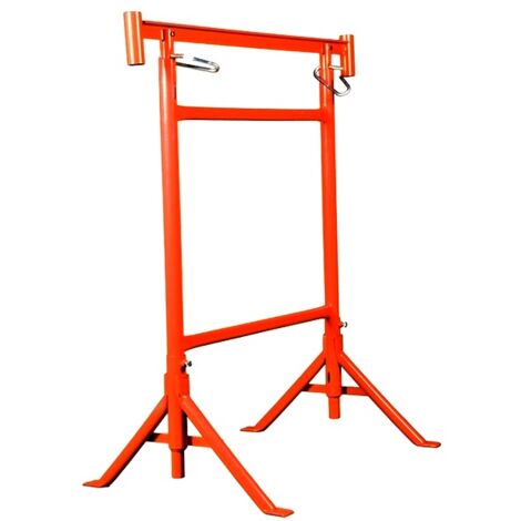 Tréteau de maçon en acier Ø 49 mm – Hauteur réglable 1.45 à 2.65 m – Capacité de charge jusqu'à 300 kg – Pieds pivotants pour stabilité