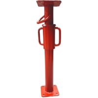 Etai de maçon peint – Longueur extensible 0.70 à 1.20 m – Charge maximale 2200 kg – Écrou de serrage acier – Platines 120 x 120 mm