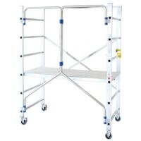 Echafaudage roulant aluminium - Hauteur de Travail 2.90 m