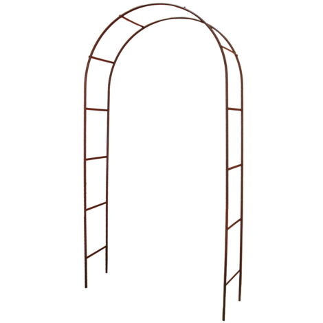 Arche tube rond20 classique fer vieilli 130x40x250 cm (1/3)