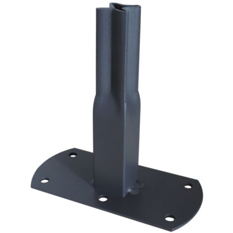 Pack 4 pieds tube car20 à visser anthracite 13x6x12 cm (1/3)