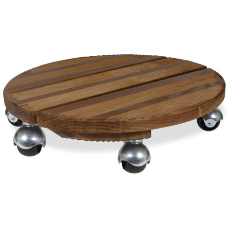 Roule plante BOIS rond naturel 45 cm (1/5)