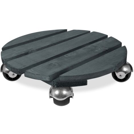 Roule-plante Bois rond anthracite "Basics " 37,5 cm (1/3)