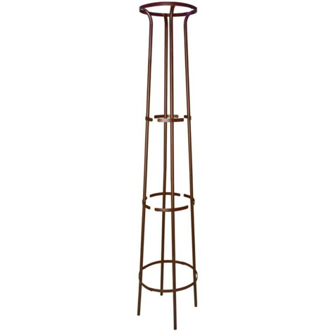Tuteur colonne en acier époxy résistant au gel – Hauteur 200 cm – Diamètre 44 cm – Pour rosiers et plantes grimpantes – Louis Moulin (1/4)