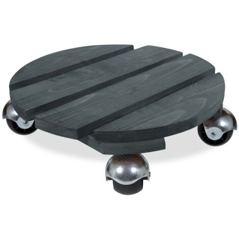 Roule-plante Bois rond anthracite "Basics" 30 cm (1/3)