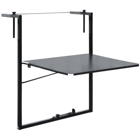 Table de balcon réglable 55x45 cm Anthracite (1/4)